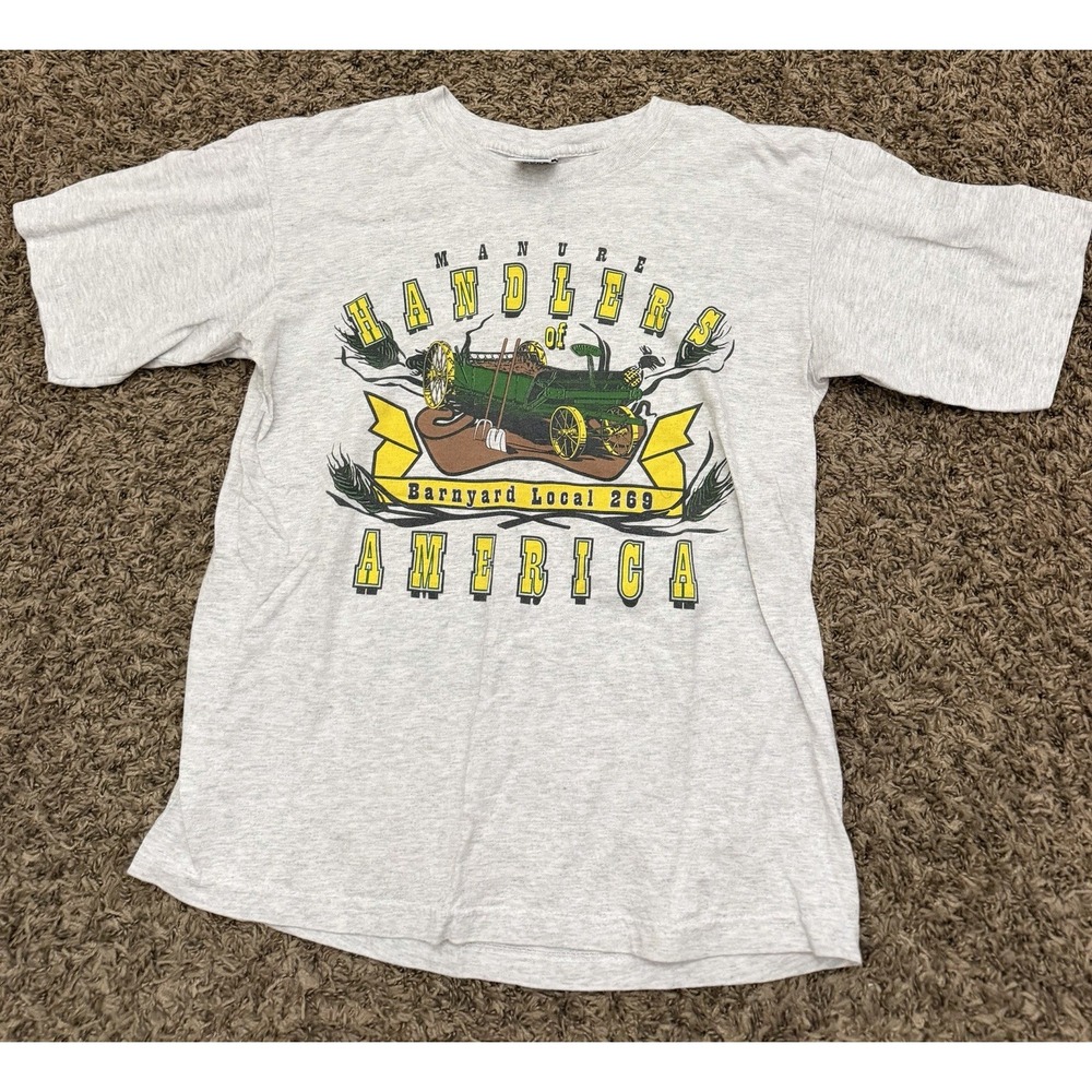 Vintage 90s Royal Avalon Heavy-Cotton T-Shirt Manure Handlers Mens Size Medium